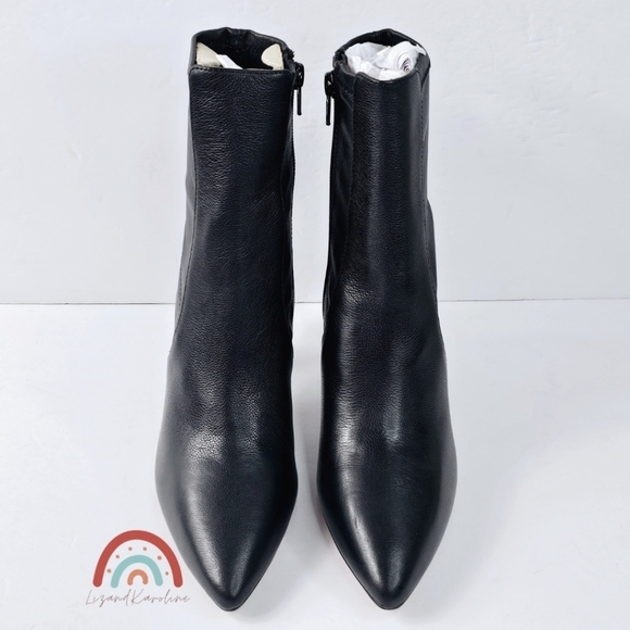 New! Madewell The Justine Ankle Boot in Black Leather - Picture 8 of 16